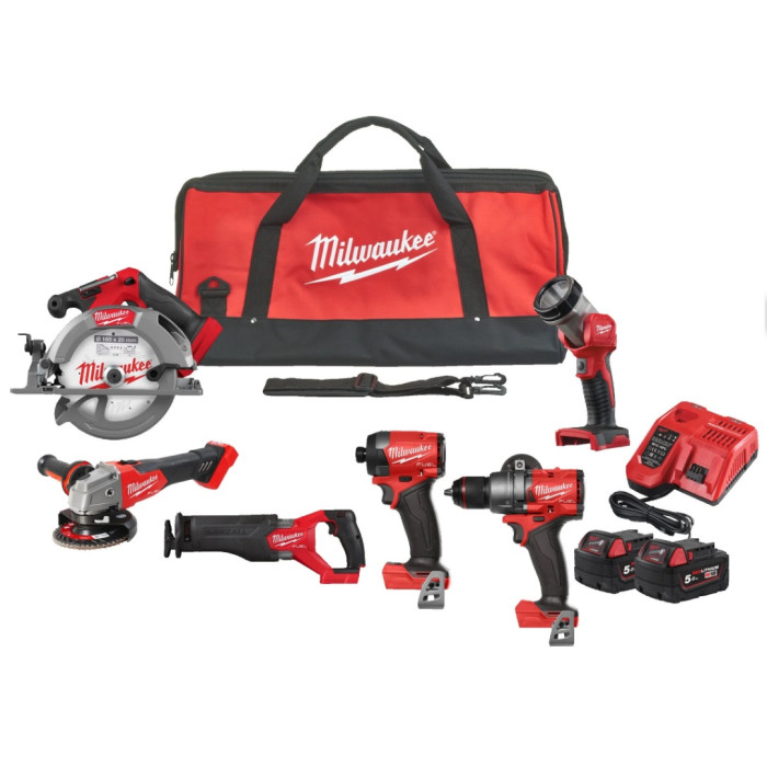Набор аккумуляторных инструментов Milwaukee M18 FPP6G3-502B 4933498658