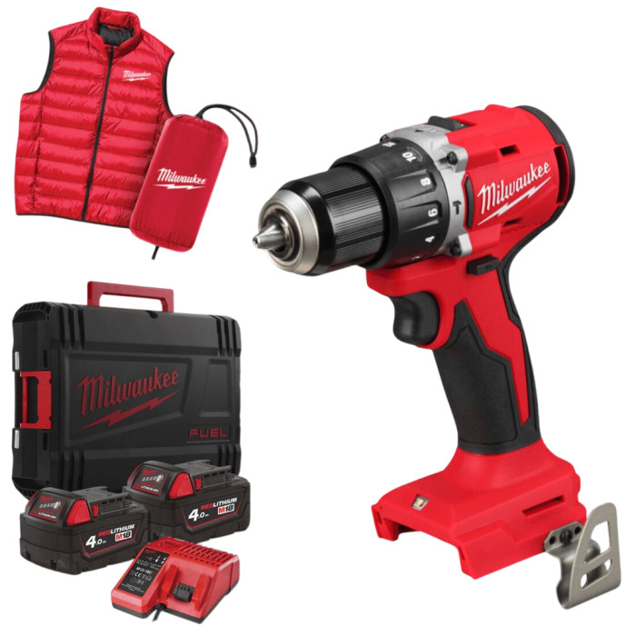 Дриль-шуруповерт ударний акумуляторний Milwaukee M18 BLPDRCMC-402C 4933499458