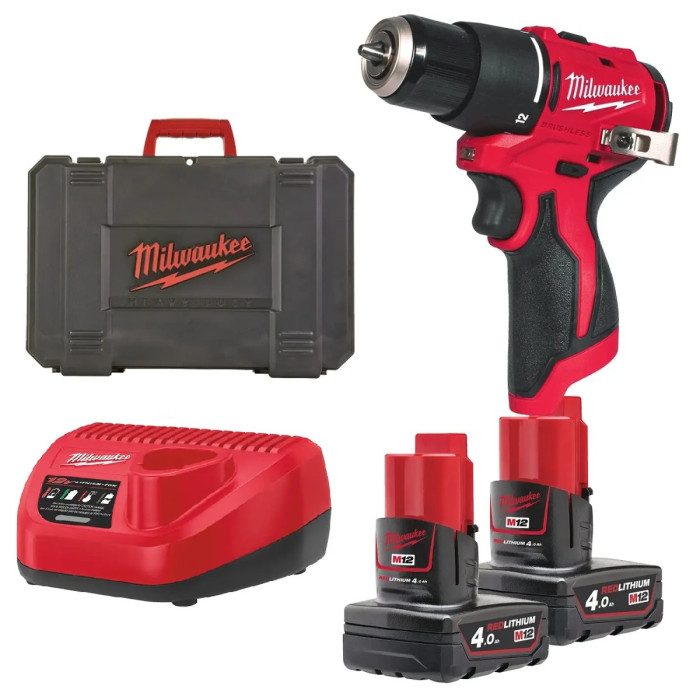 Дриль-шуруповерт ударний акумуляторний Milwaukee M12 BLPDRC-402С 4933500424