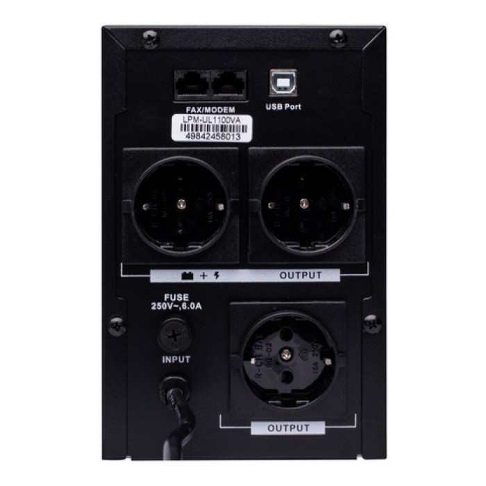 Лінійно-інтерактивне ДБЖ LogicPower LPM-UL1100VA 4984 - зображення 4