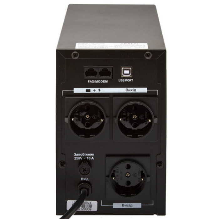Лінійно-інтерактивне ДБЖ LogicPower LPM-UL1250VA 4987 - зображення 4