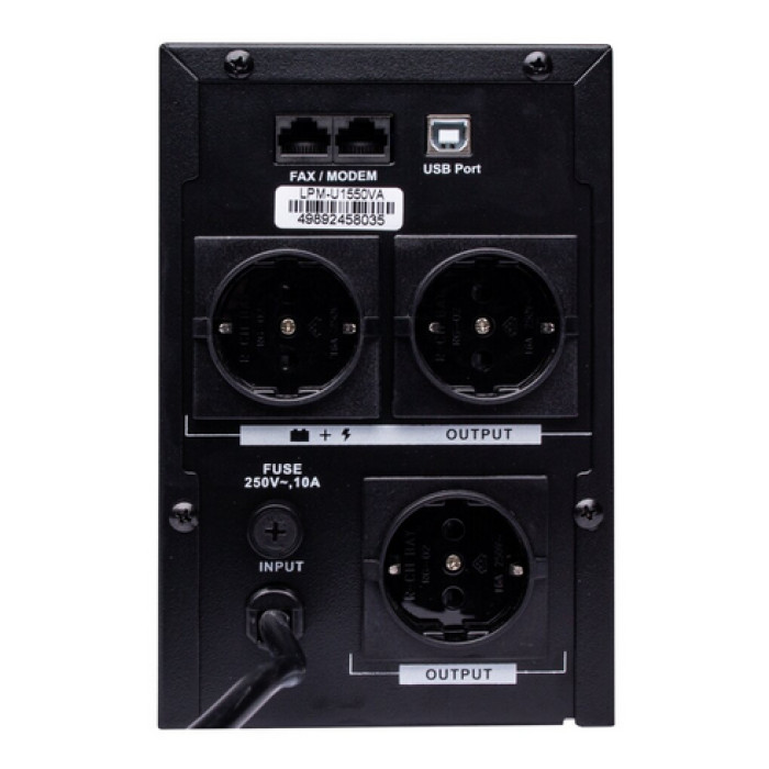 Лінійно-інтерактивне ДБЖ LogicPower LPM-U1550VA 4989 - зображення 2