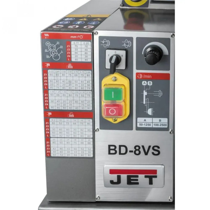 Токарный станок по металлу JET BD-8VS 50000911M - изображение 2