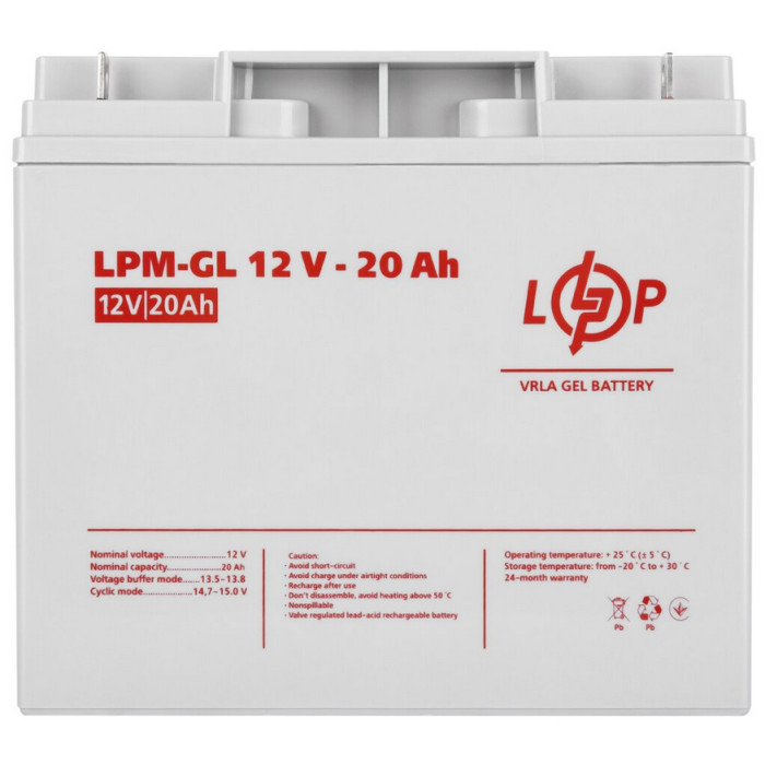Аккумулятор LogicPower LPM-GL гелевый 12 В 20 Ач 5214 - изображение 4