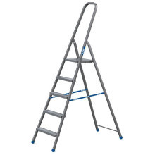 Лестница раскладная стальная STARK 1x5 173 см SSLW 505 HOME 529150103