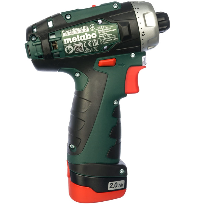 Дриль-шуруповерт акумуляторний Metabo PowerMaxx BS Set 600080880 - зображення 5