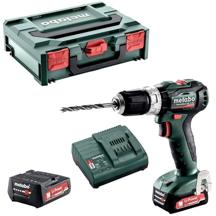 Дрель-шуруповёрт ударная аккумуляторная Metabo PowerMaxx SB 12 BL 601077500