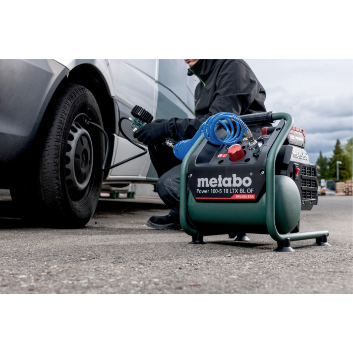 Компресор акумуляторний Metabo Power 160-5 18 LTX BL OF 601521850 без АКБ - зображення 4