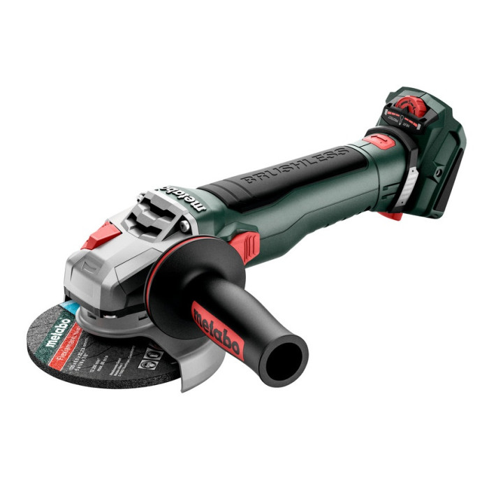Угловая шлифмашина аккумуляторная Metabo WVB 18 LT BL 11-125 Quick 613057840 без АКБ - изображение 2