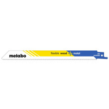 Полотна универсальные для сабельной пилы 200 шт Metabo Flexible Wood+Metal 200х0.9 мм 10 TPI S 1022 HF 625497000