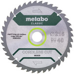 Диск пильный по дереву Metabo Cordless Cut Wood - Classic 216х30х40 628654000 B