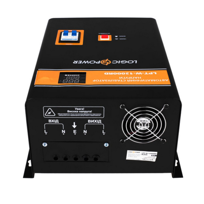 Стабілізатор напруги LogicPower LPT-W-12000RD BLACK 6613 - зображення 4