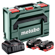Набір Metabo LiHD зарядний пристрій 12-36 В, акумулятори 2 шт Li-Ion 18 В 8 Аг, кейс metaBOX 145 685131000