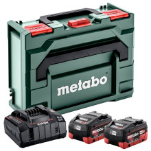 Набір Metabo зарядний пристрій 12-36 В, акумулятори 2 шт Li-Ion 18 В 10 Аг, кейс MetaBox 685142000