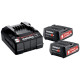 Набор Metabo Li-Power зарядное устройство 12-18 В, аккумуляторы 2 шт Li-Ion 12 В 2 Ач 685300000