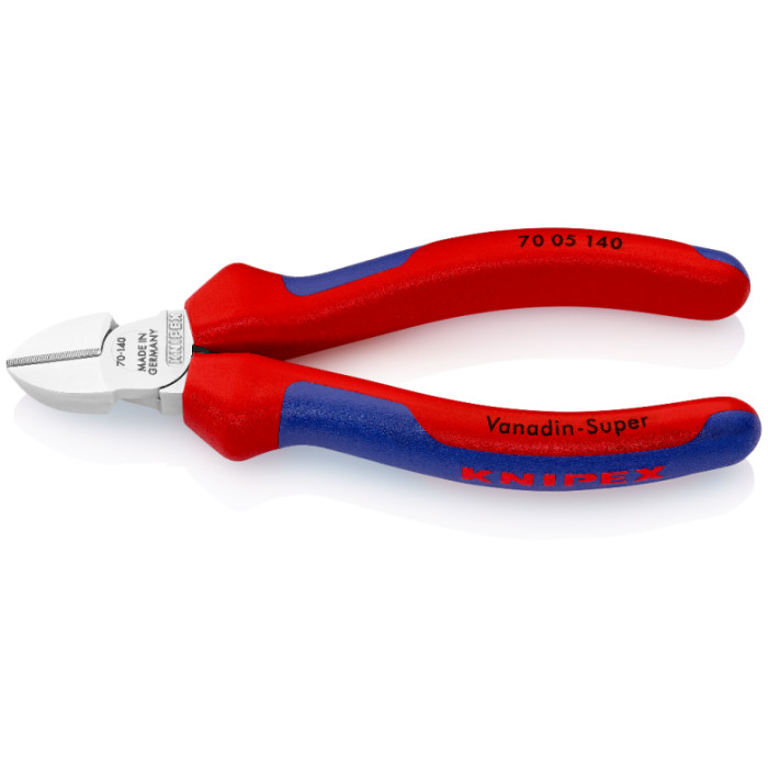 Кусачки боковые хромированные KNIPEX 140 мм 70 05 140 - изображение 2