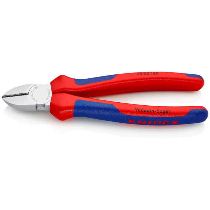 Кусачки бокові хромовані KNIPEX 180 мм 70 05 180 - зображення 2