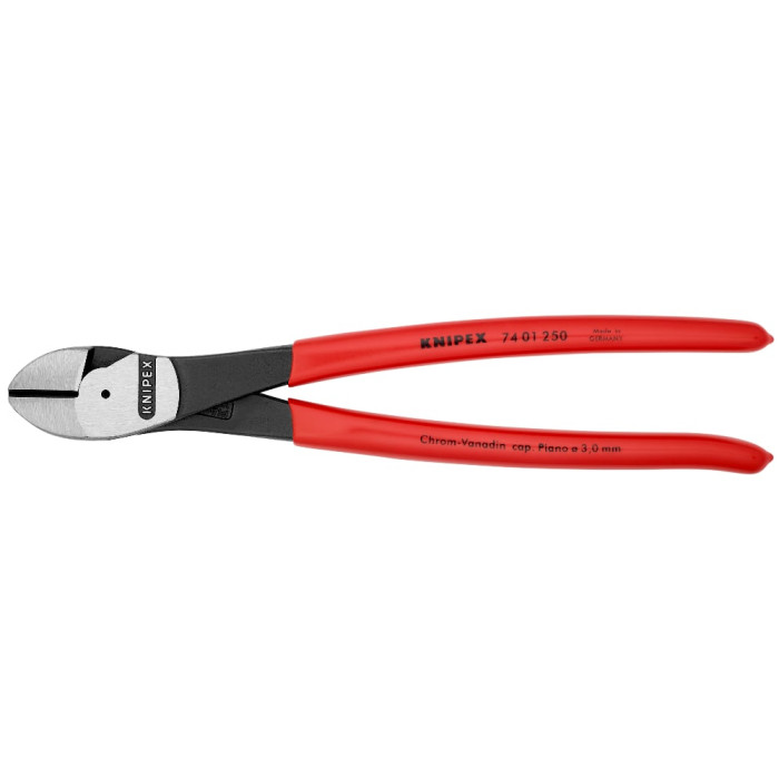 Кусачки бокові особливої потужності KNIPEX 250 мм 74 01 250