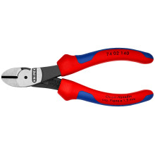 Кусачки бокові особливої потужності фосфатовані KNIPEX 140 мм 74 02 140