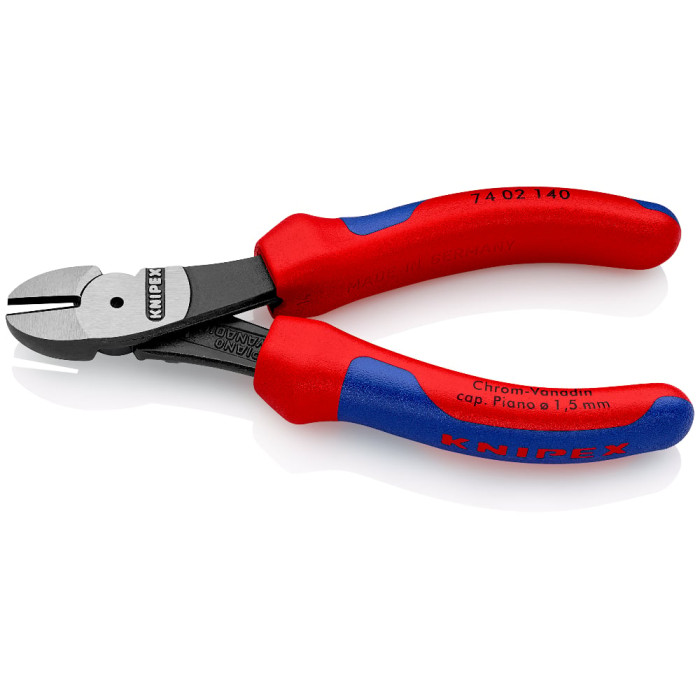 Кусачки бокові особливої потужності фосфатовані KNIPEX 140 мм 74 02 140 - зображення 3