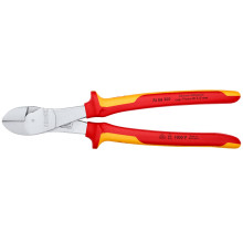 Кусачки бокові особливої потужності діелектричні хромовані KNIPEX 250 мм 74 06 250
