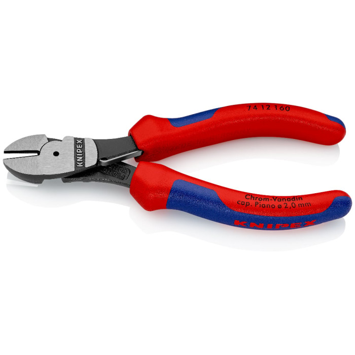 Кусачки бокові особливої потужності фосфатовані KNIPEX 160 мм 74 12 160 - зображення 3