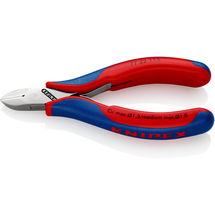 Кусачки бокові для електроніки KNIPEX 115 мм 77 22 115 - зображення 2