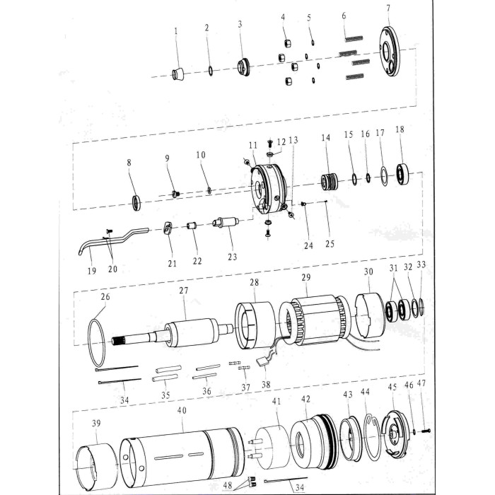 Насос відцентровий свердловинний DONGYIN 4SDm8/7 777151 - зображення 3