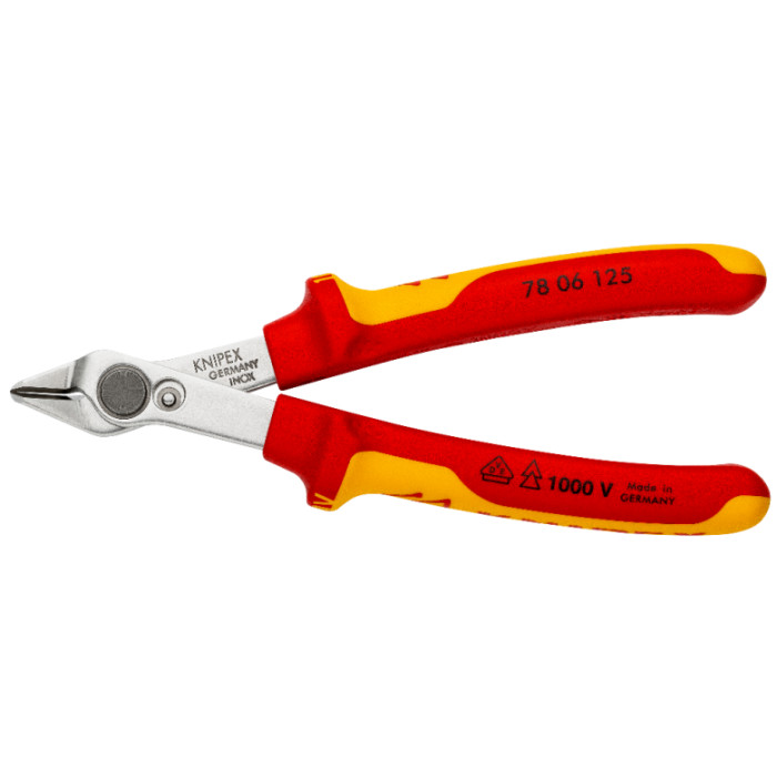 Кусачки діелектричні KNIPEX Electronic Super Knips VDE 125 мм 78 06 125