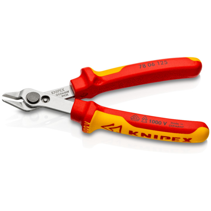 Кусачки діелектричні KNIPEX Electronic Super Knips VDE 125 мм 78 06 125 - зображення 3