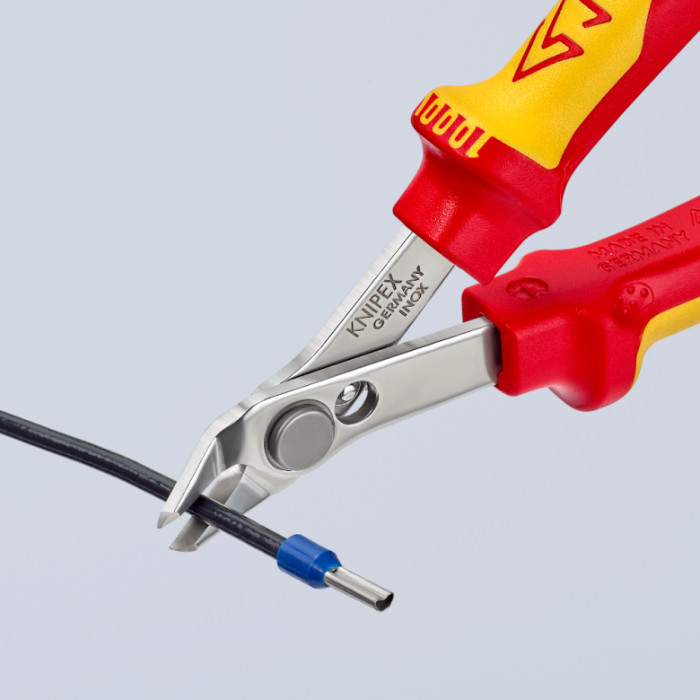 Кусачки діелектричні KNIPEX Electronic Super Knips VDE 125 мм 78 06 125 - зображення 8