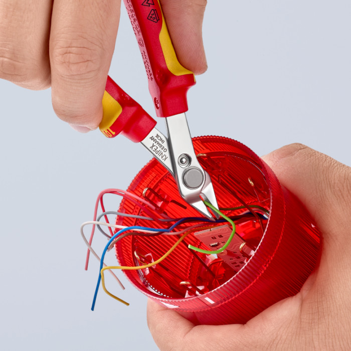 Кусачки діелектричні KNIPEX Electronic Super Knips VDE 125 мм 78 06 125 - зображення 9