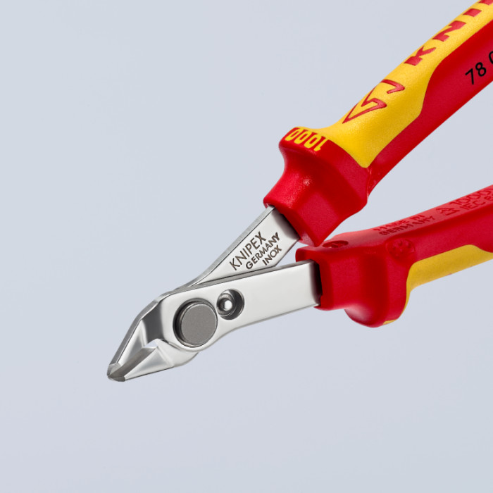 Кусачки діелектричні KNIPEX Electronic Super Knips VDE 125 мм 78 06 125 - зображення 10