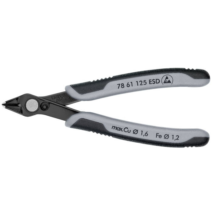 Кусачки антистатичні KNIPEX Electronic Super Knips ESD 125 мм 78 61 125 ESD