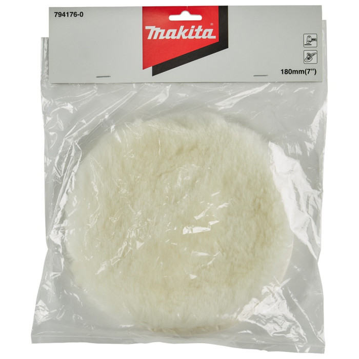 Шерстяной полировальный диск Makita 180 мм 794176-0 - изображение 3
