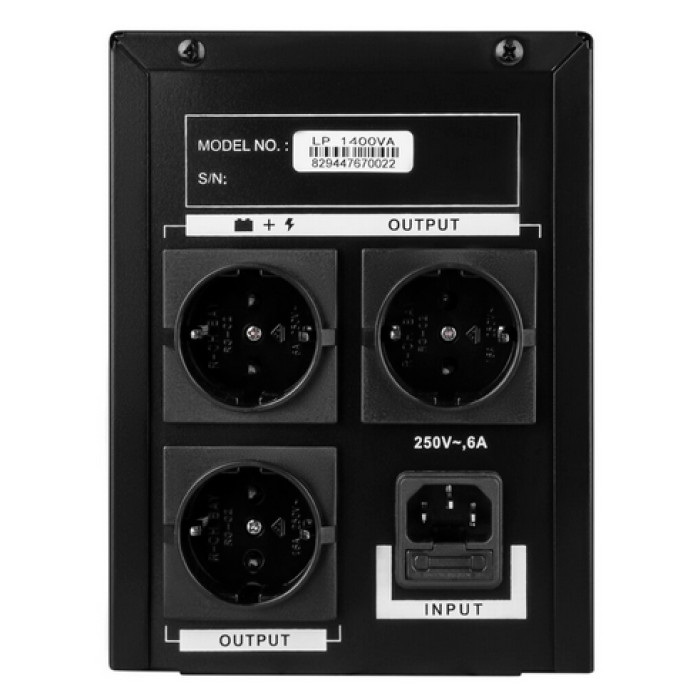 Лінійно-інтерактивне ДБЖ LogicPower LP 1400VA 8294 - зображення 4