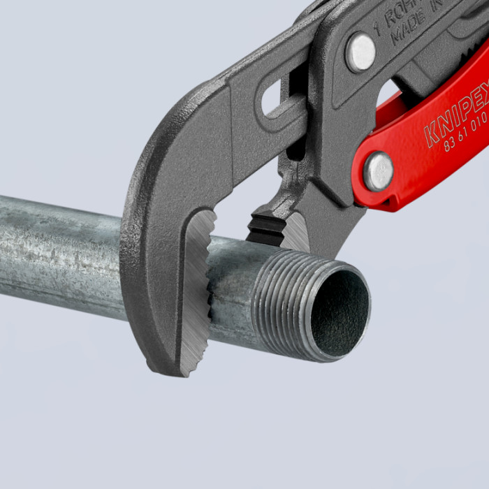 Ключ трубный с S-образными губками KNIPEX 330 мм 0-42 мм 83 61 010 - изображение 6