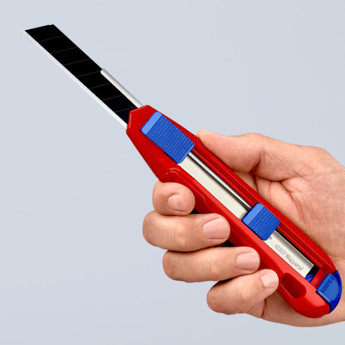 Ніж сегментний KNIPEX CutiX 18 мм 90 10 165 BK - зображення 9