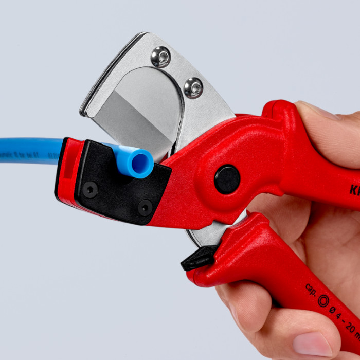 Труборіз для багатошарових та пневматичних шлангів KNIPEX 90 10 185 - зображення 7
