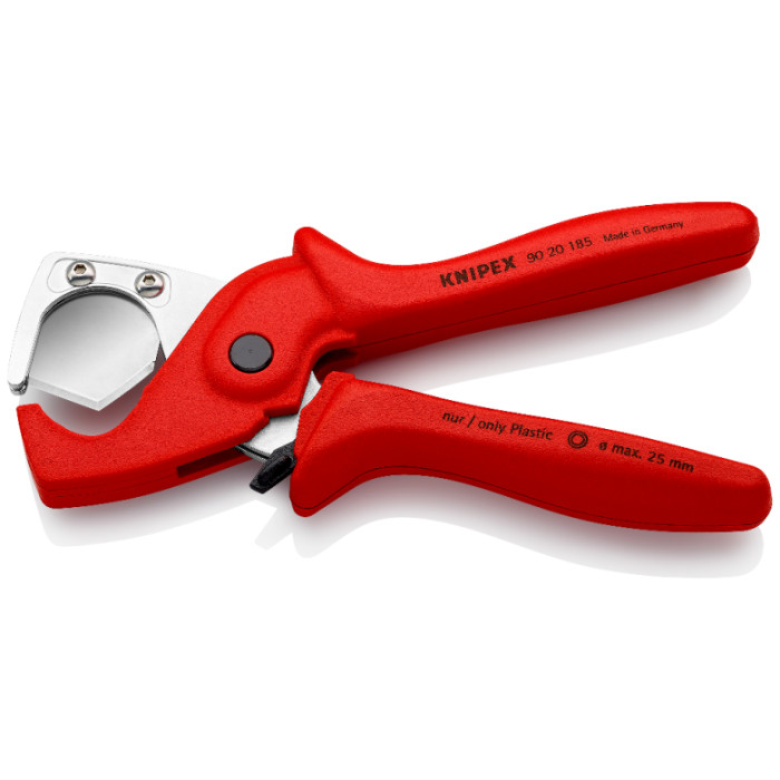 Труборіз для шлангів та захисних труб KNIPEX PlastiCut 25 мм 90 20 185 - зображення 3