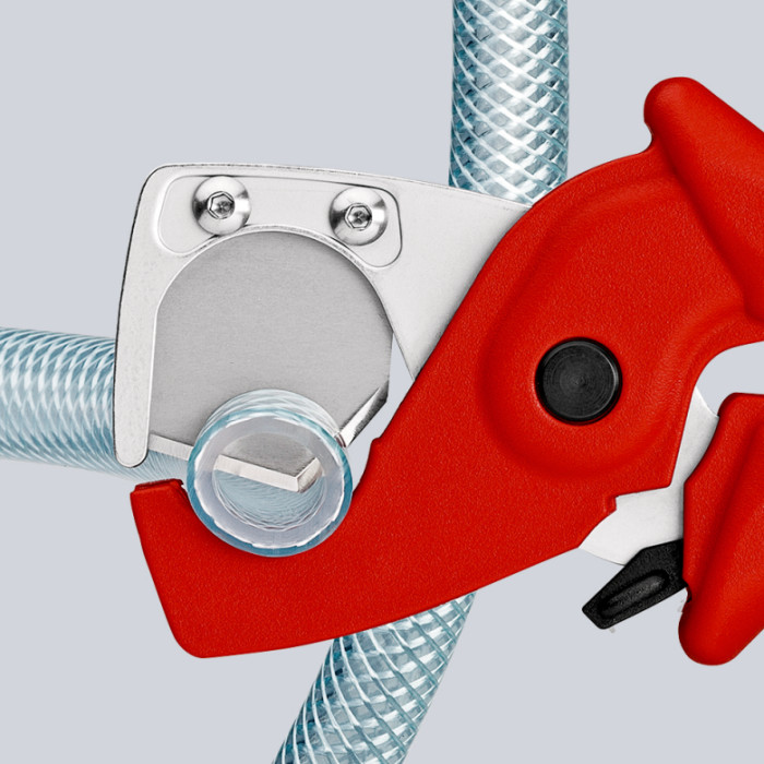Труборіз для шлангів та захисних труб KNIPEX PlastiCut 25 мм 90 20 185 - зображення 5