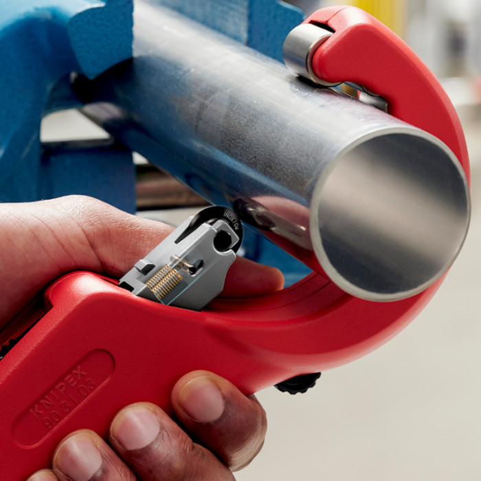 Труборіз для металевих труб KNIPEX TubiX XL 6-76 мм 90 31 03 BK - зображення 6
