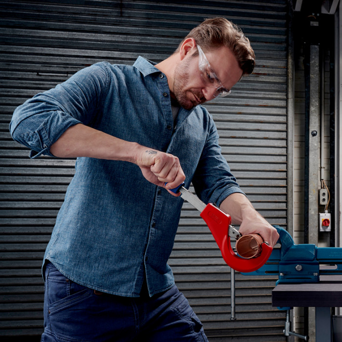 Труборіз для металевих труб KNIPEX TubiX XL 6-76 мм 90 31 03 BK - зображення 11