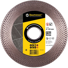 Круг алмазный по керамограниту Baumesser 1A1R 125 Pro Gres 125х22.23х2 мм 91315538010