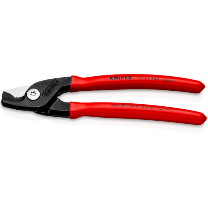 Ножиці для різання кабелів KNIPEX StepCut 160 мм 95 11 160 - зображення 2