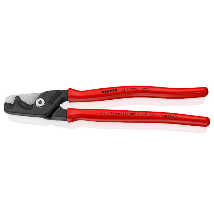 Ножницы для резки кабелей с двойными режущими кромками KNIPEX StepCut XL 225 мм 95 11 225