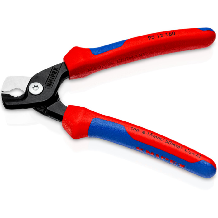 Ножиці для різання кабелів KNIPEX StepCut 160 мм 95 12 160 - зображення 3