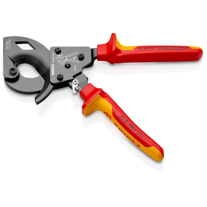 Кабелеріз діелектричний KNIPEX 250 мм 95 36 250 - зображення 2