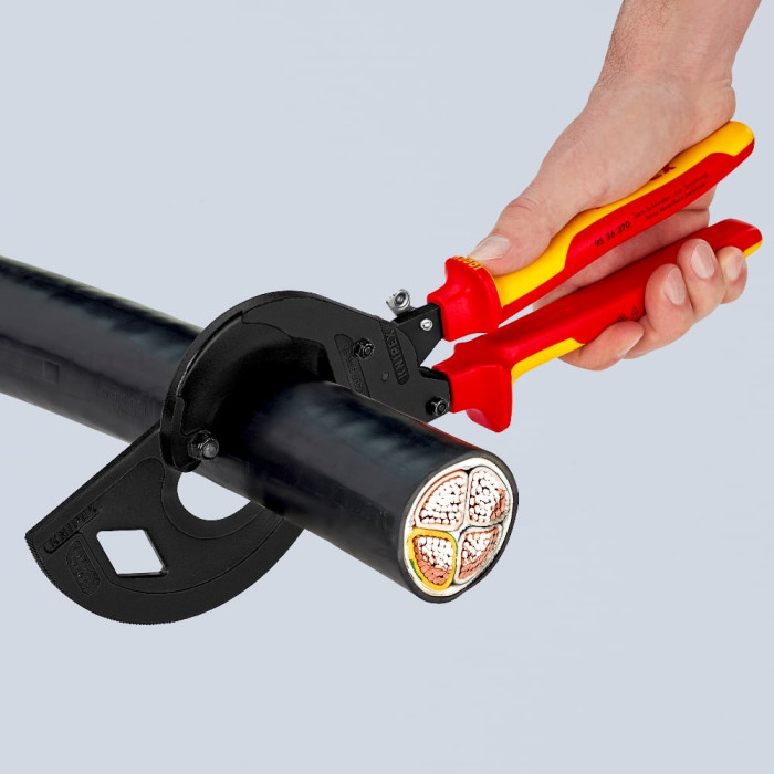 Кабелеріз діелектричний KNIPEX 320 мм 95 36 320 - зображення 6