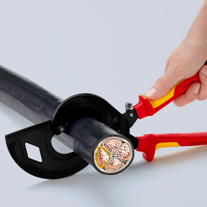 Кабелеріз діелектричний KNIPEX 320 мм 95 36 320 - зображення 7